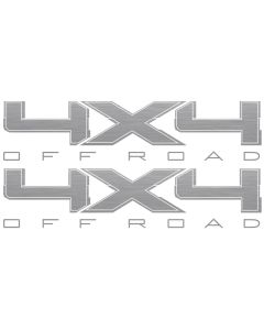 Ford F 150 4x4 Replica Decal Silver OFF ROAD