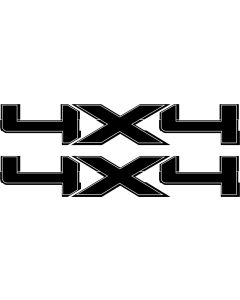4x4 Decals for Ford F 150 Replica Decal Black