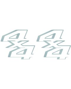 Replica 4x4 Decals for 2011-2014 Ford Super Duty F 250 F 350 Silver