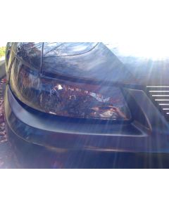 Mustang after eyelid kit is installed, hood closed.