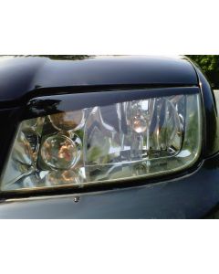 Jetta headlight after kit is installed.