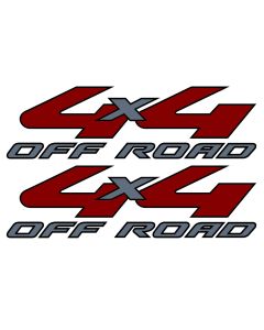 4x4 Decals for 2008 2009 2010 Ford Super Duty F 250 F 350 silver 8C3Z-9925622-CA