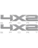 Ford F 150 4x2 Replica Decal Silver Sport