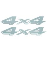 4x4 Decals for Dodge Dakota 1997-2000 silver 5JN44CA1AC