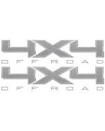 Ford F 150 4x4 Replica Decal Silver OFF ROAD