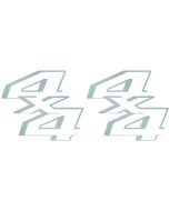 Replica 4x4 Decals for 2011-2014 Ford Super Duty F 250 F 350 Silver