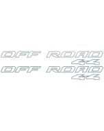 98 Ford F-150 F-250 4x4 OFF ROAD decals Silver