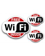 Free WiFi Hotspot Location Inside vinyl decal for Store Front window